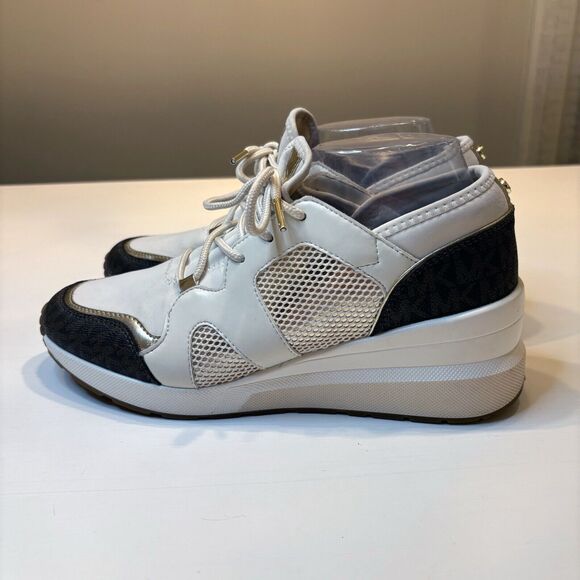 Michael Kors MK Women's Billie Trainer Signature Sneakers LS20K US Size 10 M - Picture 7 of 13